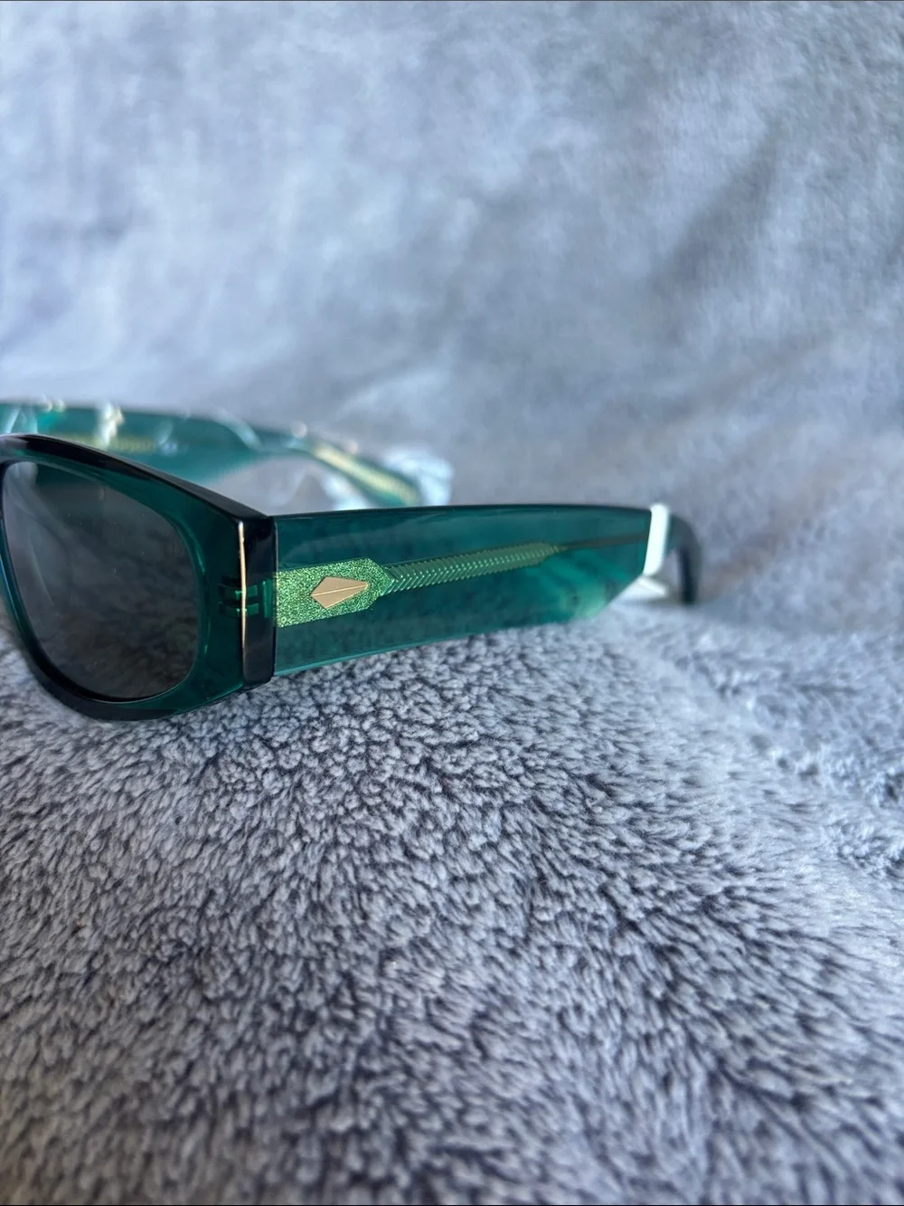 rag & bone 55mm Oval Sunglasses in Teal NWT